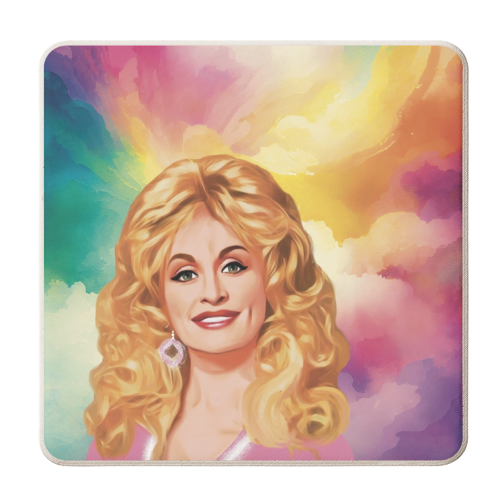 Rainbow Dolly - personalised beer coaster by Giddy Kipper