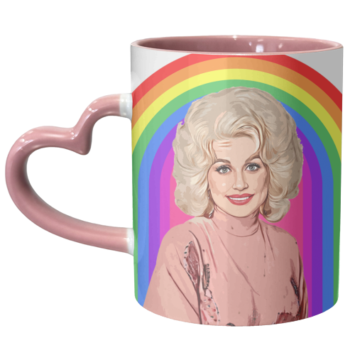 RAINBOW DOLLY - unique mug by DOLLY WOLFE