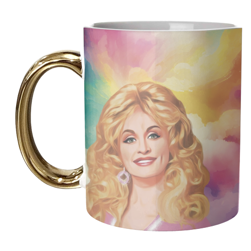 Rainbow Dolly - unique mug by Giddy Kipper