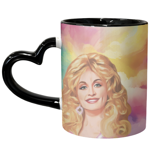 Rainbow Dolly - unique mug by Giddy Kipper