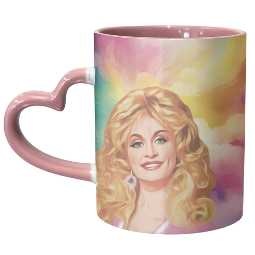 Rainbow Dolly - unique mug by Giddy Kipper