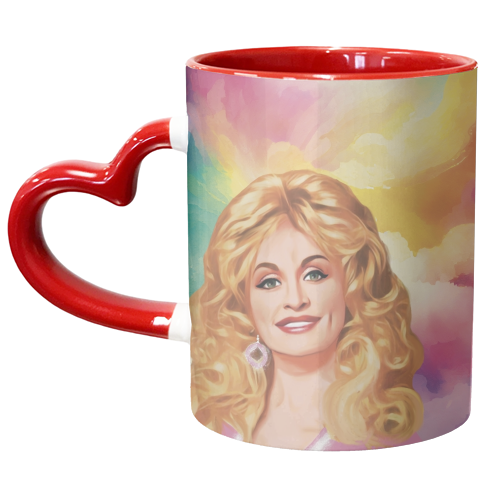 Rainbow Dolly - unique mug by Giddy Kipper