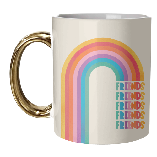 Rainbow Friends - unique mug by Ania Wieclaw
