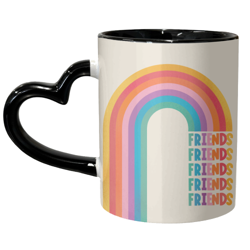 Rainbow Friends - unique mug by Ania Wieclaw