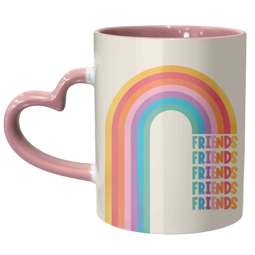 Rainbow Friends - unique mug by Ania Wieclaw