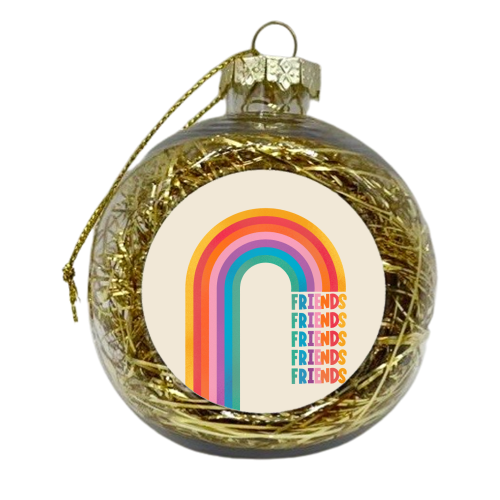 Rainbow Friends - xmas bauble by Ania Wieclaw