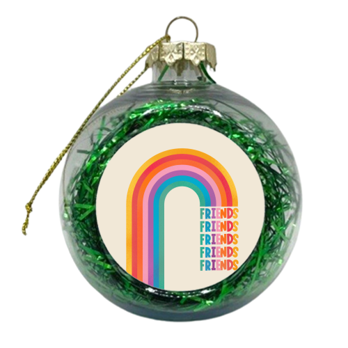 Rainbow Friends - xmas bauble by Ania Wieclaw