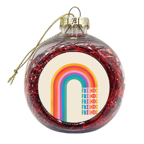 Rainbow Friends - xmas bauble by Ania Wieclaw