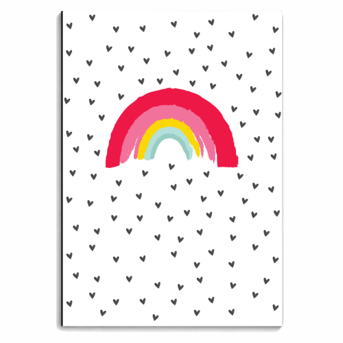 RAINBOW HEARTS - personalised A4, A5, A6 notebook by The Boy and the Bear