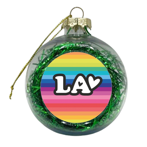 RAINBOW LA - xmas bauble by The Boy and the Bear
