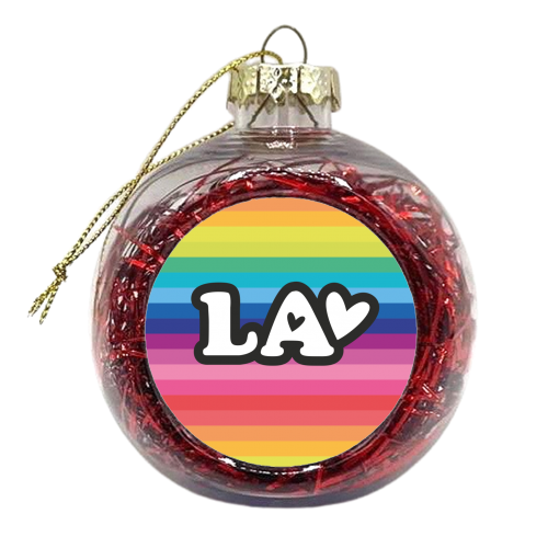 RAINBOW LA - xmas bauble by The Boy and the Bear