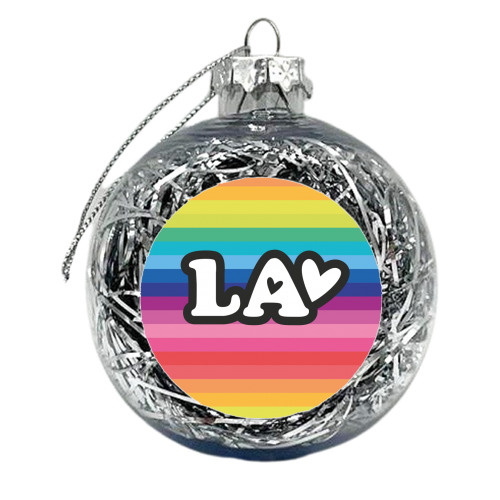 RAINBOW LA - xmas bauble by The Boy and the Bear