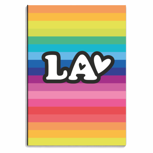 RAINBOW LA - personalised A4, A5, A6 notebook by The Boy and the Bear
