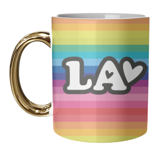 RAINBOW LA - unique mug by The Boy and the Bear