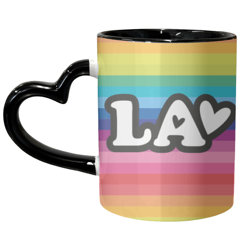 RAINBOW LA - unique mug by The Boy and the Bear