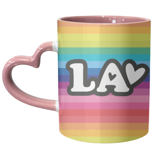 RAINBOW LA - unique mug by The Boy and the Bear