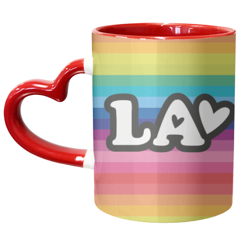 RAINBOW LA - unique mug by The Boy and the Bear