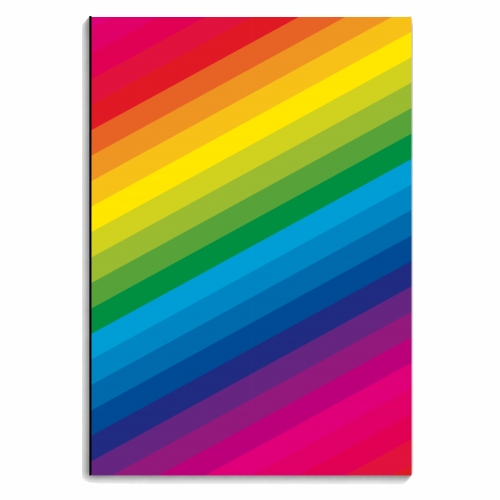Rainbow Love - personalised A4, A5, A6 notebook by Stephanie Komen