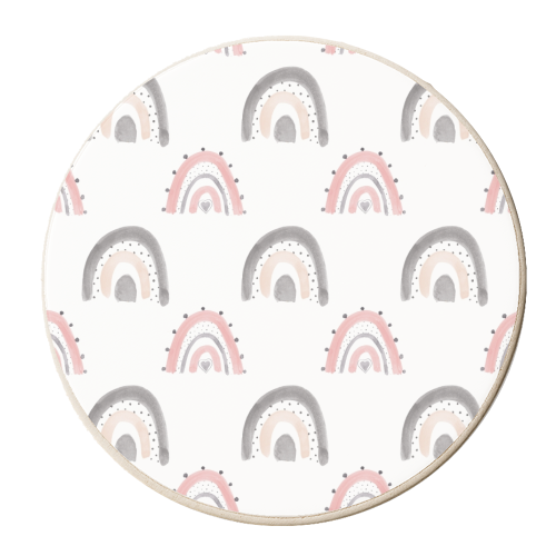 rainbow pattern - personalised beer coaster by Anastasios Konstantinidis