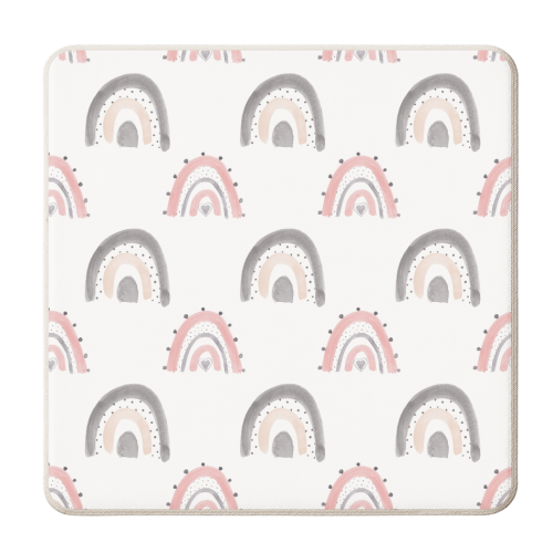 rainbow pattern - personalised beer coaster by Anastasios Konstantinidis