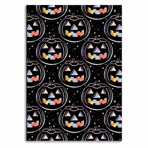 Rainbow Pumpkins - personalised A4, A5, A6 notebook by Alice Palazon