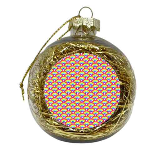 Rainbows - xmas bauble by Dominic Early