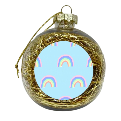 Rainbows - xmas bauble by Ella Seymour