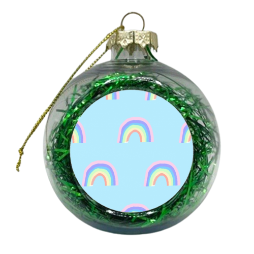 Rainbows - xmas bauble by Ella Seymour