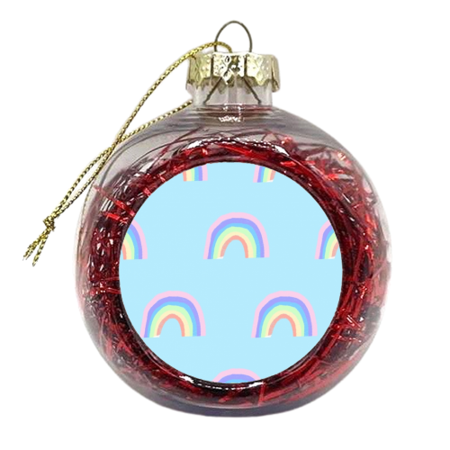 Rainbows - xmas bauble by Ella Seymour