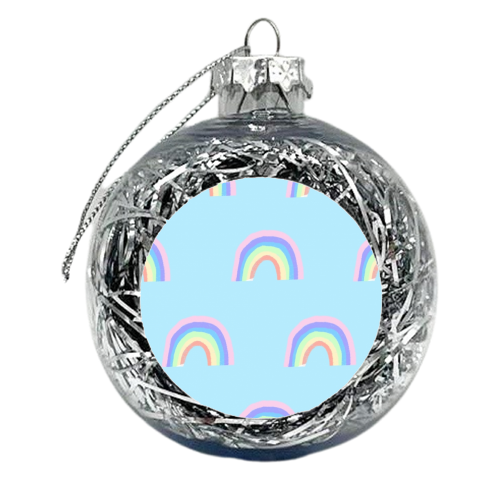 Rainbows - xmas bauble by Ella Seymour