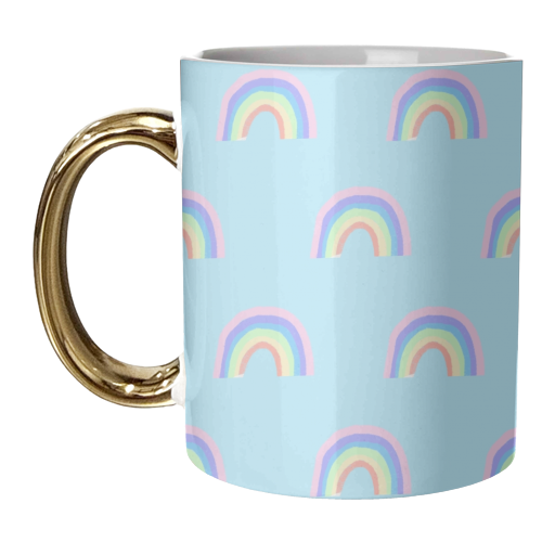 Rainbows - unique mug by Ella Seymour