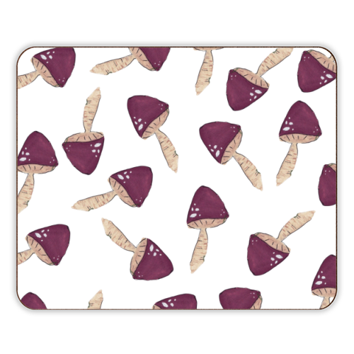 Raining mushrooms - designer placemat by Linbylane