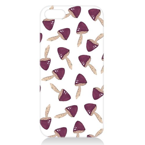 Raining mushrooms - unique phone case by Linbylane