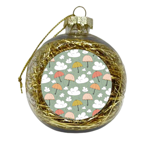 Rainy Day - xmas bauble by heartsandsharts