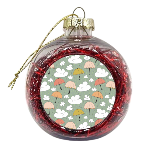 Rainy Day - xmas bauble by heartsandsharts