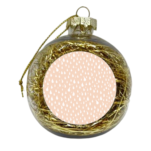 Rainy Day Raindrops - xmas bauble by heartsandsharts