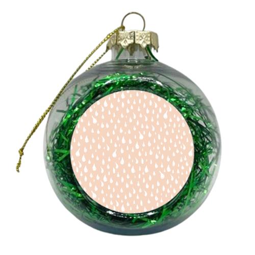 Rainy Day Raindrops - xmas bauble by heartsandsharts