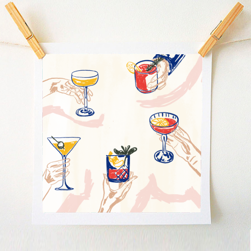 Raise the Glass! - A1 - A4 art print by EZbie