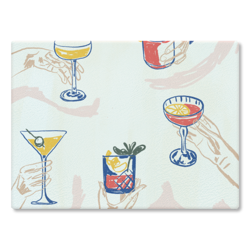 Raise the Glass! - glass chopping board by EZbie