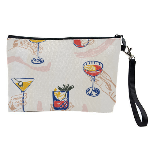Raise the Glass! - pretty makeup bag by EZbie