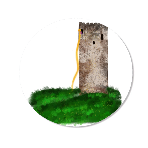 Rapunzel Castle - Princess - Magnet by Ayesha Idris