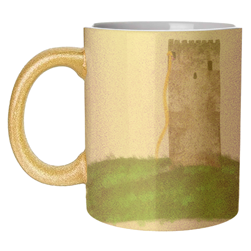 Rapunzel Castle - Princess - unique mug by Ayesha Idris