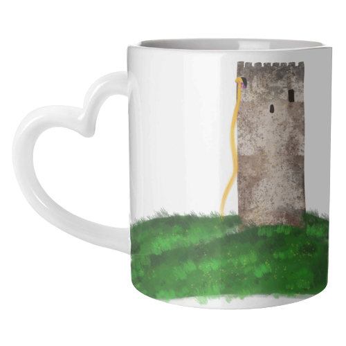 Rapunzel Castle - Princess - unique mug by Ayesha Idris