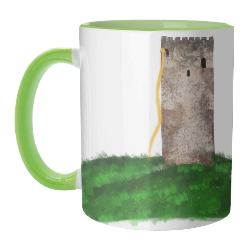 Rapunzel Castle - Princess - unique mug by Ayesha Idris
