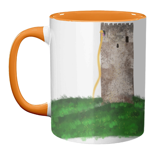 Rapunzel Castle - Princess - unique mug by Ayesha Idris