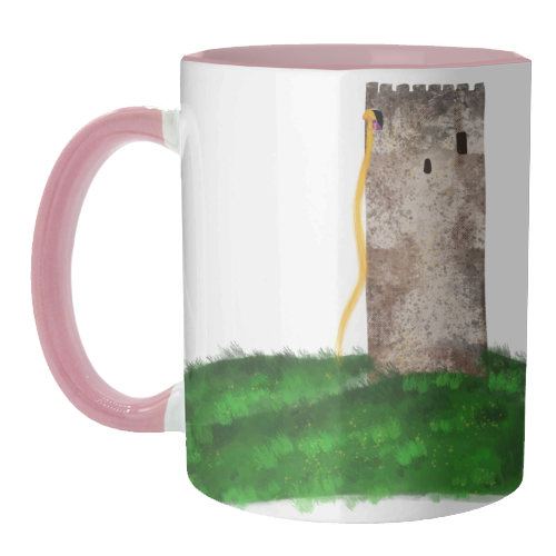 Rapunzel Castle - Princess - unique mug by Ayesha Idris