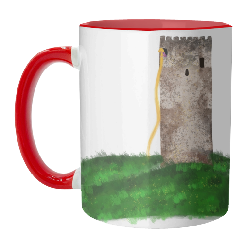 Rapunzel Castle - Princess - unique mug by Ayesha Idris