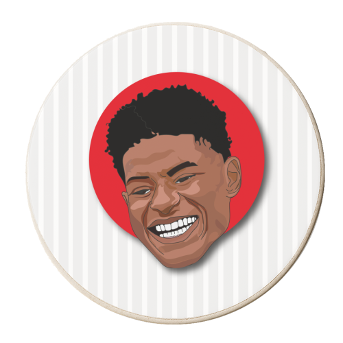 Rashford Collection - personalised beer coaster by Catherine Critchley.