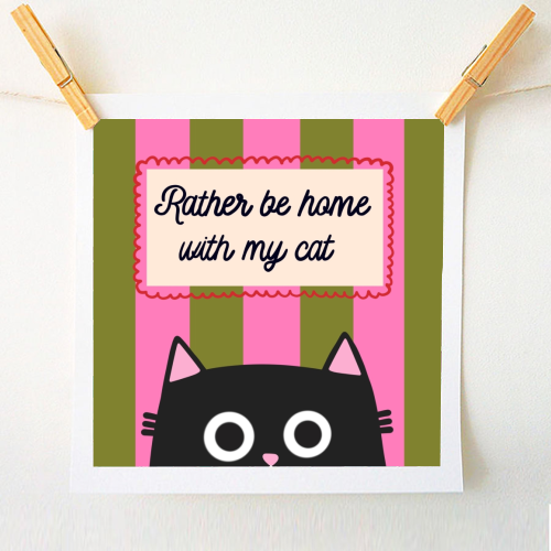 Rather Be Home - A1 - A4 art print by The Paper Tail