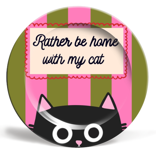 Rather Be Home - ceramic dinner plate by The Paper Tail